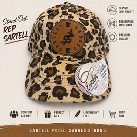 Sartell Sabres Women's Unstructured Fashion Prints Cap - Leopard