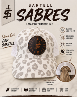 Sartell Sabres Women's Modern Trucker Cap - Grey Cow