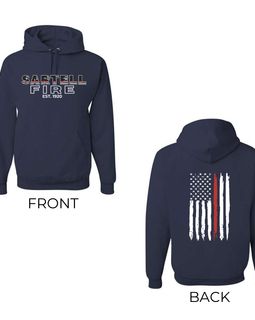 Sartell Fire Flag 242 Hooded Sweatshirt