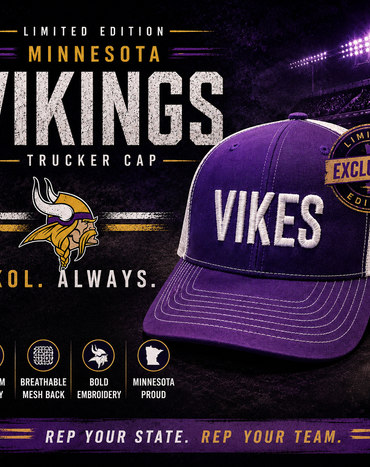 Richardson MN VIKES Purple & White Cap