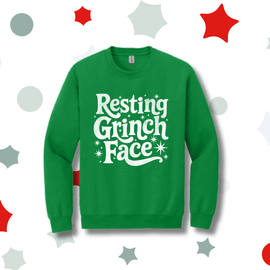 Resting Grinch Face Sweatshirt