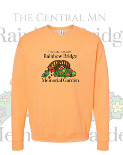The Central MN Rainbow Bridge Memorial Garden Crew Sweatshirt