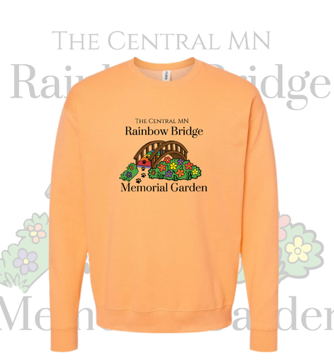 The Central MN Rainbow Bridge Memorial Garden Crew Sweatshirt