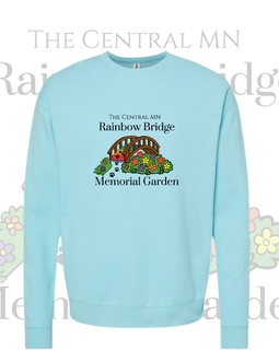 The Central MN Rainbow Bridge Memorial Garden Crew Sweatshirt