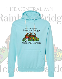 The Central MN Rainbow Bridge Memorial Garden Hooded Sweatshirt