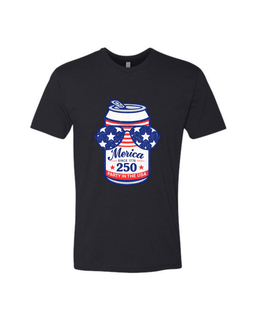 Beer Can "Merica" 250th Anniversary T-Shirt